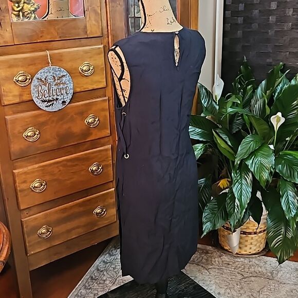 Avec Les Filles Black side slit dress size Small - Picture 8 of 13